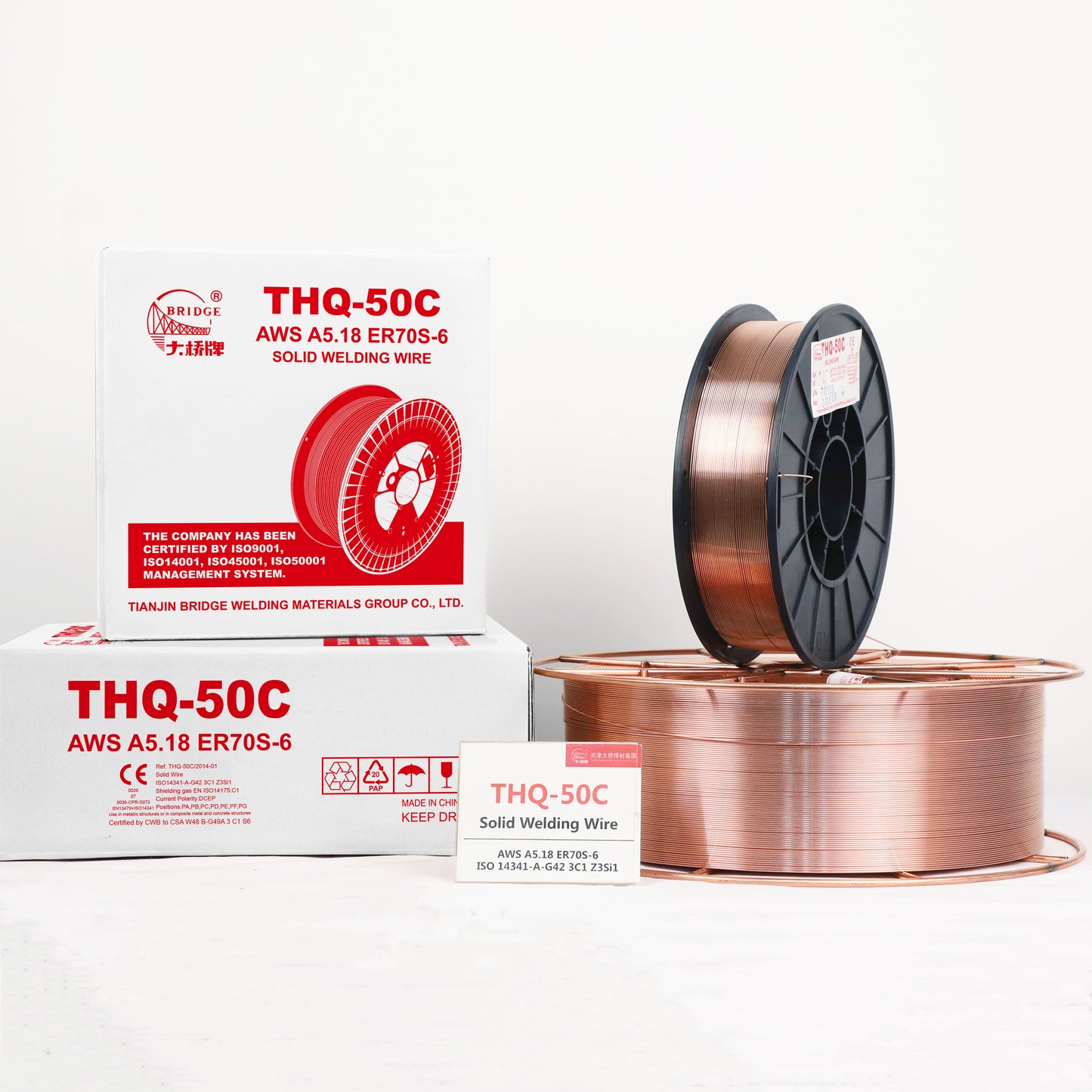 ER70S-6 Welding Wire | Copper-Coated Solid Wire for Mild Steel